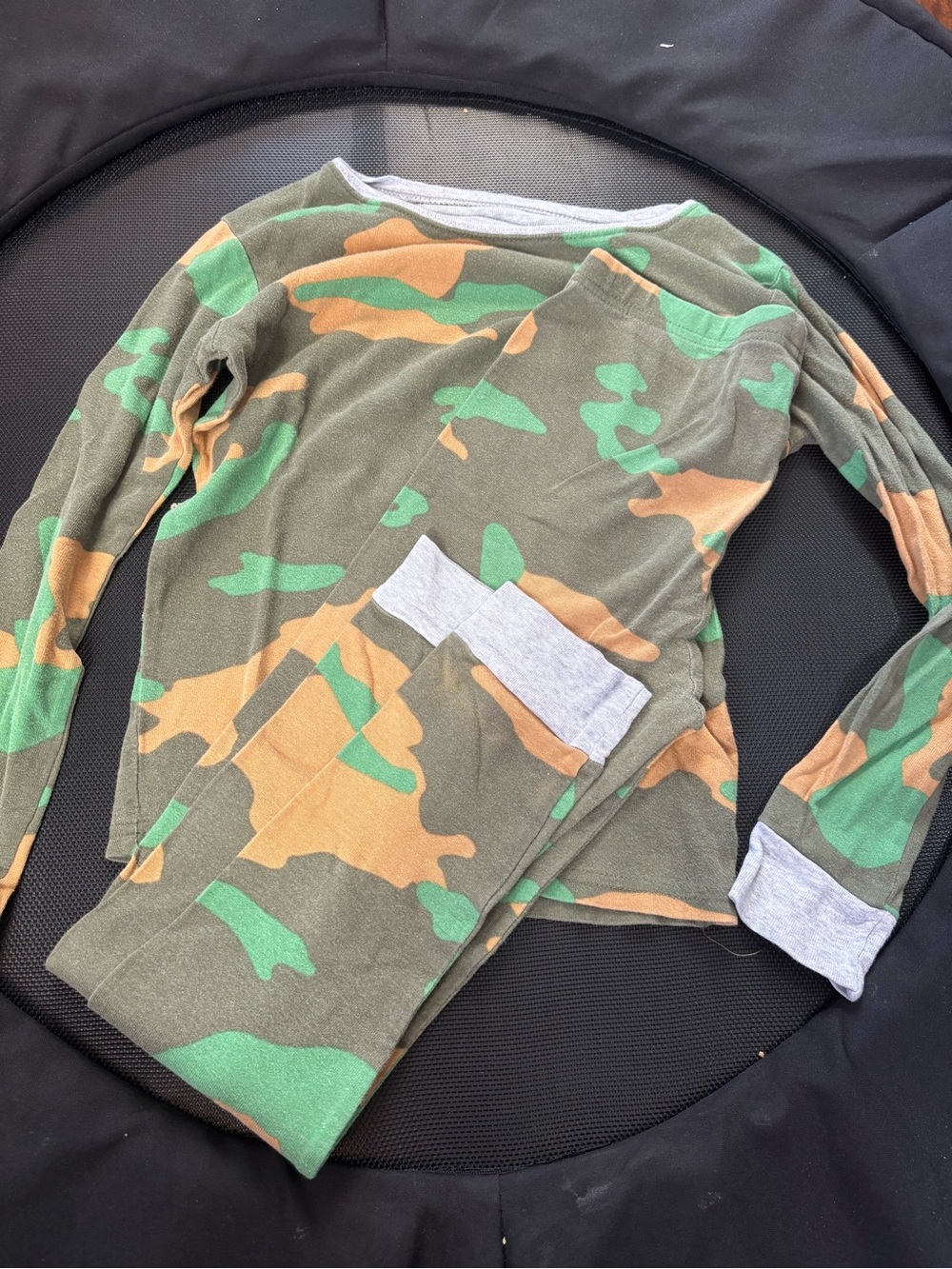 Carter's Green and Tan Camo Long-Sleeve Top and Pants Set